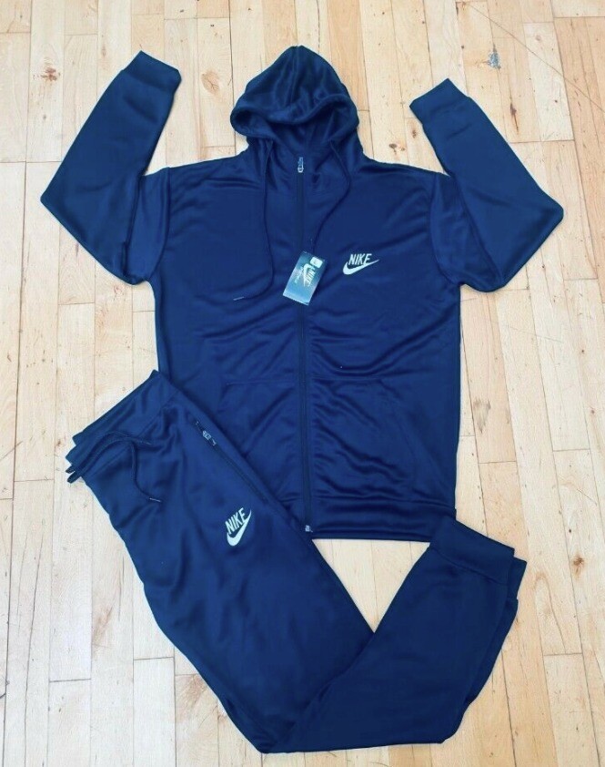 nike dark blue tracksuit